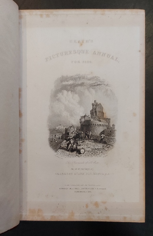 Heath's Picturesque Annual for 1834. Travelling Sketches on the Sea-coasts of France with beautiful finished engravings